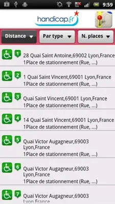 Handicap.fr android App screenshot 1